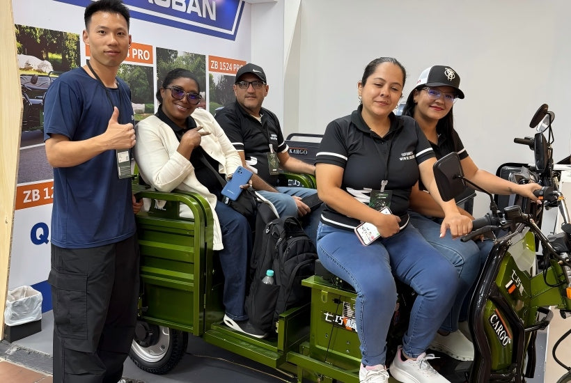 QIQIAOBAN,HUANYU, Exhibit at Medellín International Motorcycle Show, May 2026.
